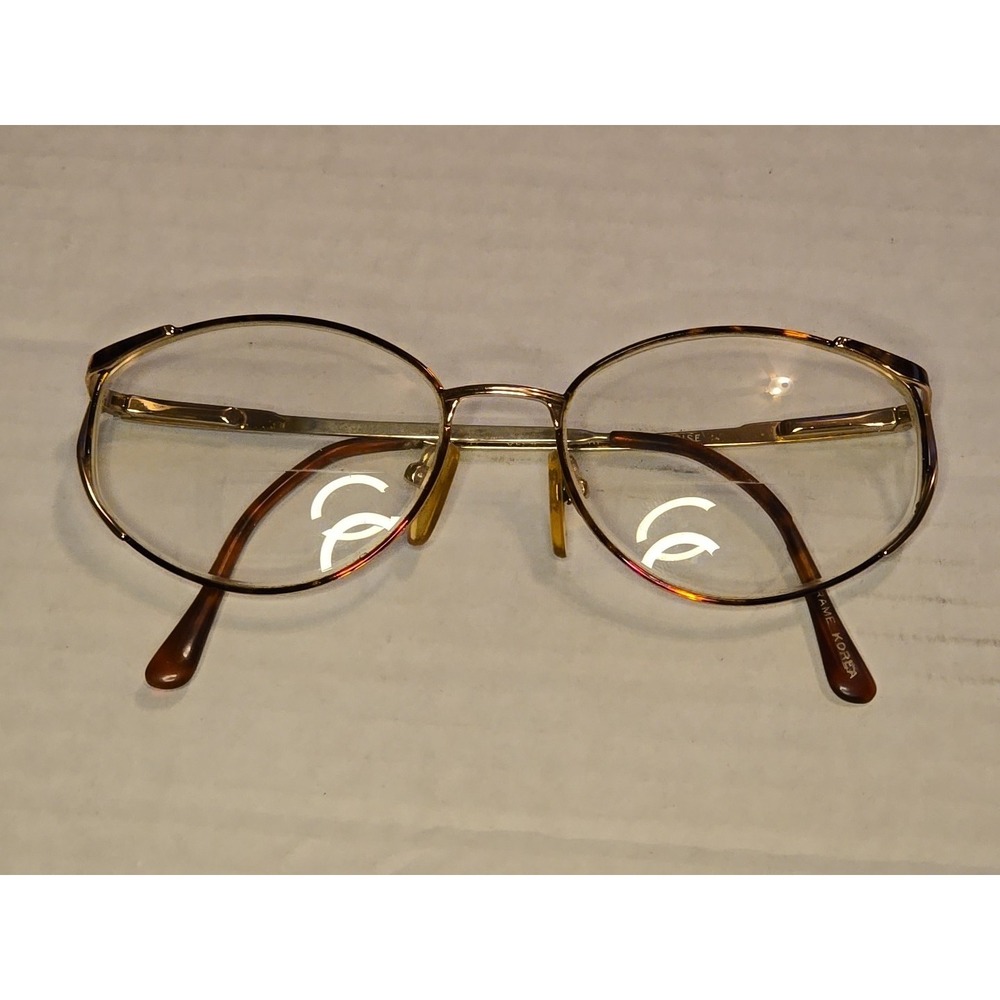 Vintage Oleg Cassini 1022 Tortoise Eyeglass Frames 54-17-137 Made in Italy